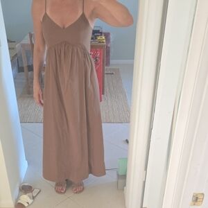 Chic Tan Maxi Dress